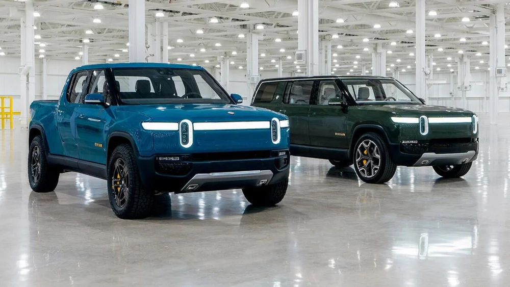 Rivian EV truck and SUV