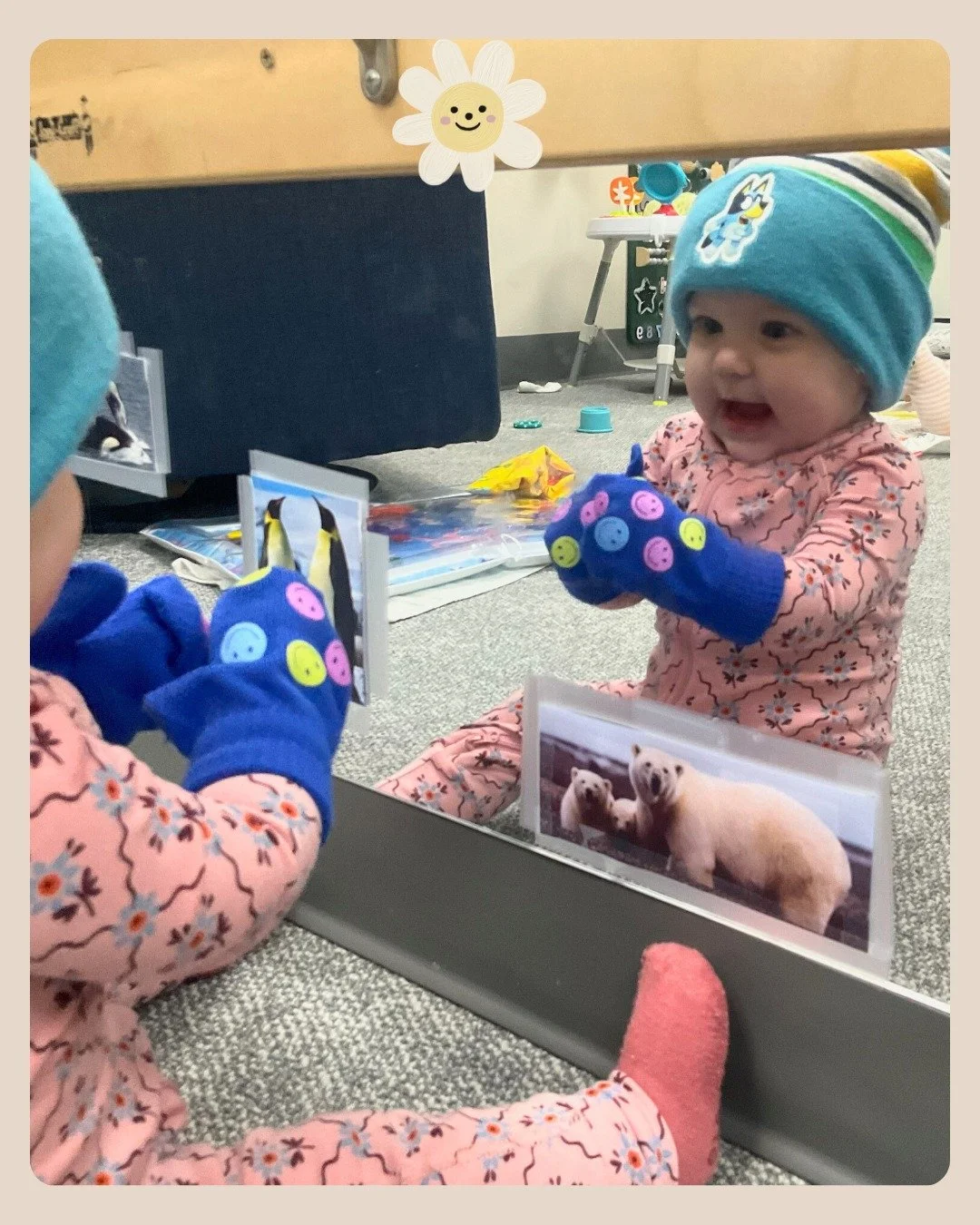 A whole crew of cozy cuties 💙🧤❄️