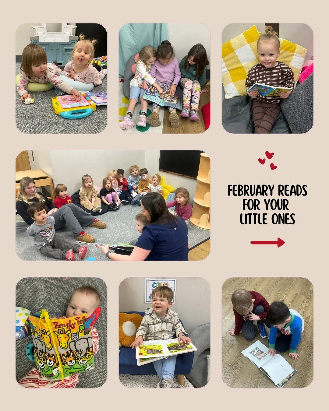 February is the perfect time to slow down, snuggle up, and share stories about love, kindness, and friendship! 💗 What's your favorite book to read with your little one? 📚