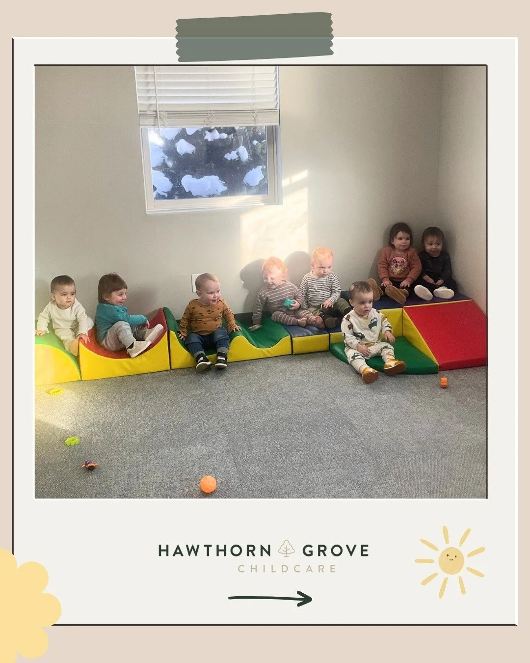 Big smiles, tiny friendships 💛 From fine-motor fun with popsicle sticks and tissue paper, to hugs, twinning, and playing together - our Sprouts are learning and growing side by side!