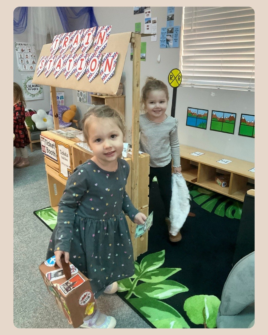 From planes in the sky ✈️ to trains on the tracks 🚂 and cars on the road 🚗 our classrooms are learning all about transportation this month!