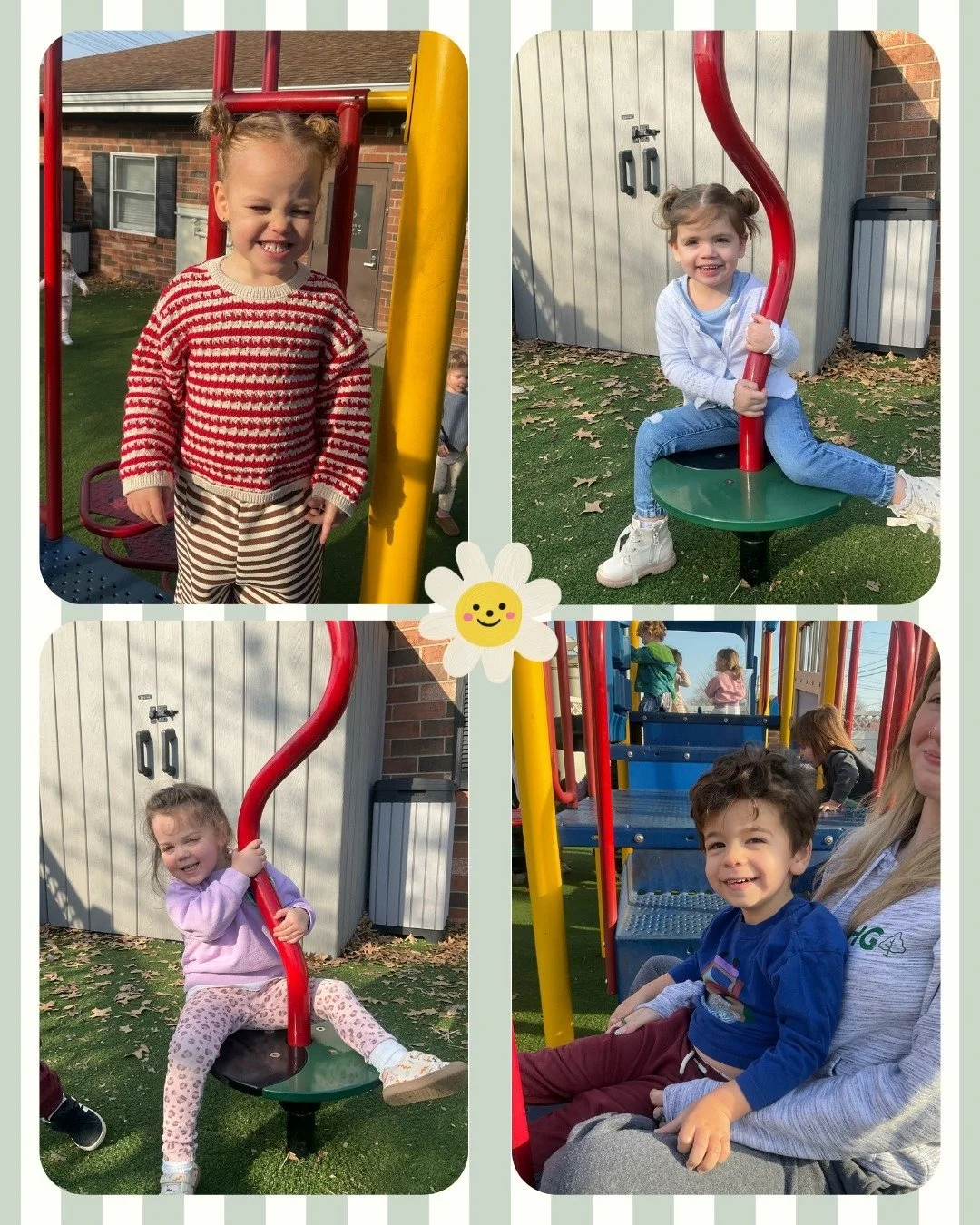 Sunshine, giggles, and little adventures 🌞🌿 Our Saplings have been making the most of outside playtime during the warmer days!