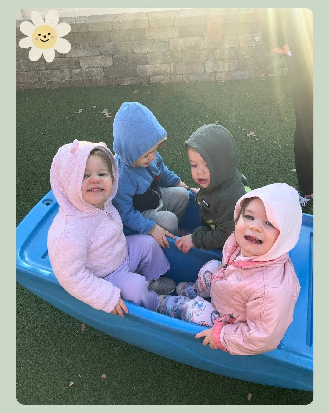 The forecast? 100% chance of outdoor fun ☀️😄 Our Seedlings are soaking up the warmer days every chance they can!