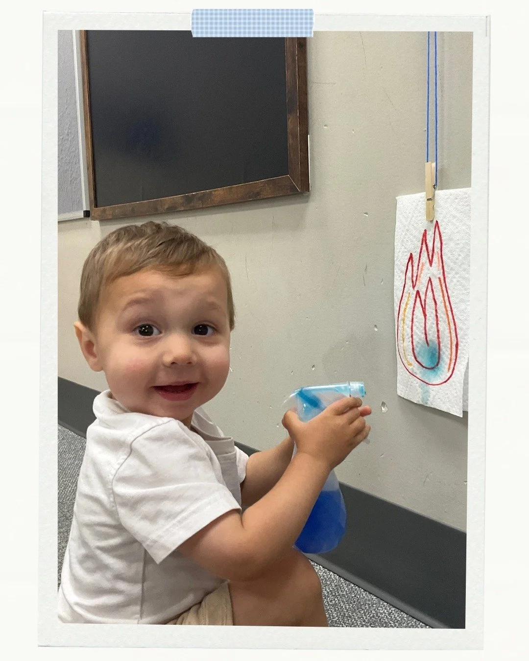 Sound the alarm 🚒🔥 Our little Seedlings stepped into the role of future firefighters, putting out pretend fires one spray at a time!