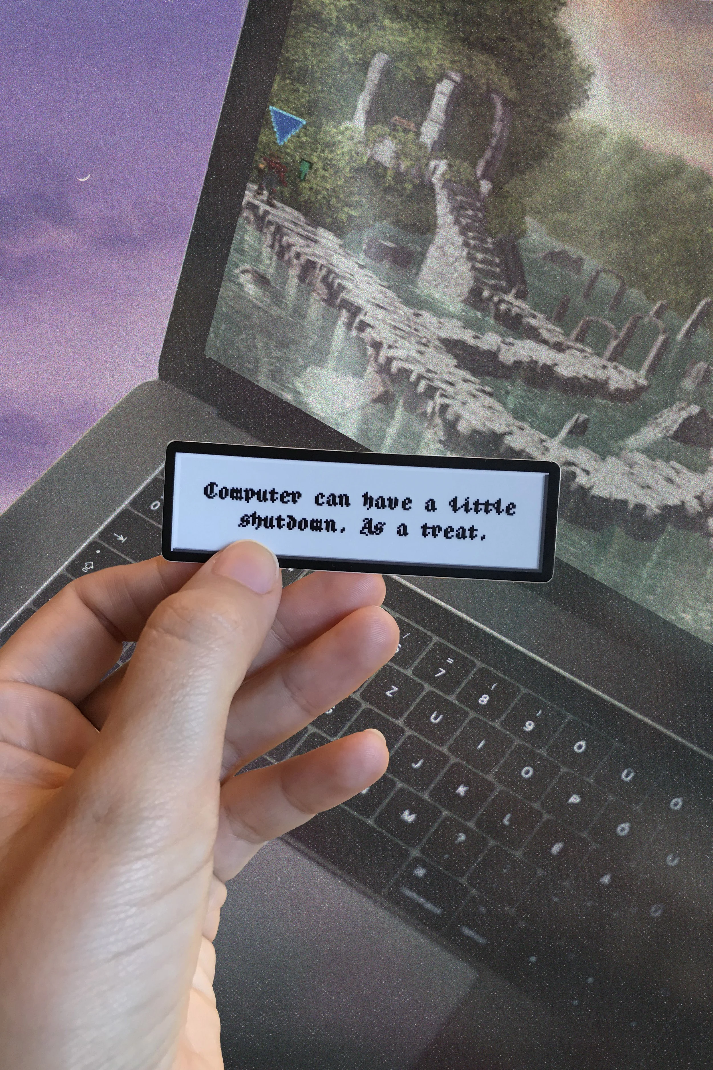 Computer Sleep Sticker ✤ Black