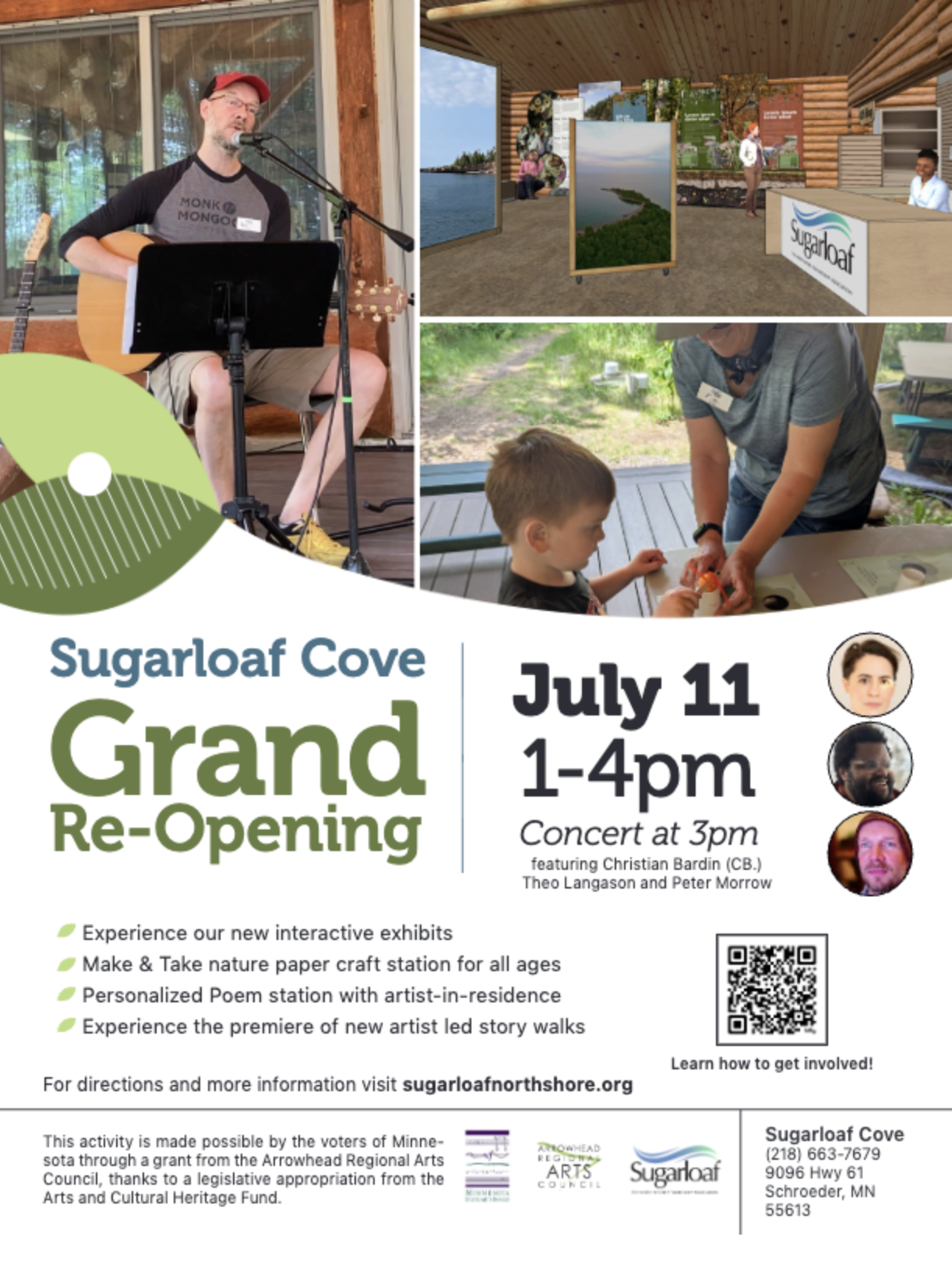 Sugarloaf Cove grand reopening poster