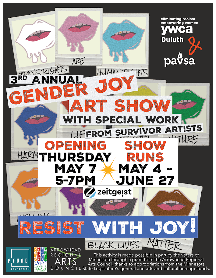 gender joy art show poster