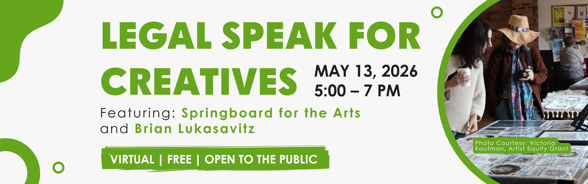 Legal speak for creatives header image.