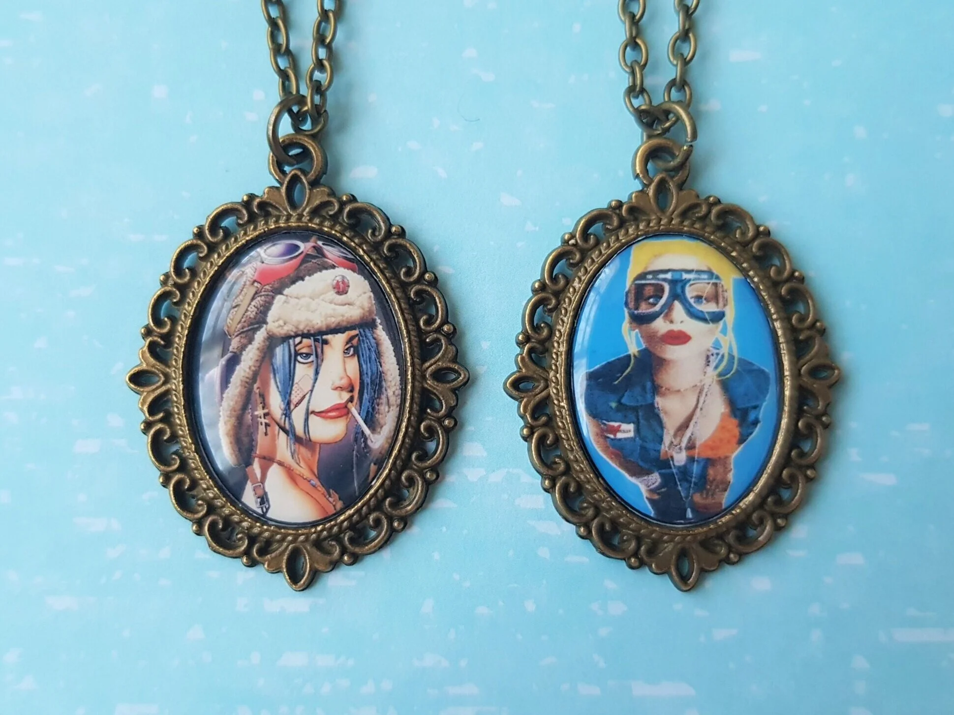 Tank Girl Inspired Cameo Necklace