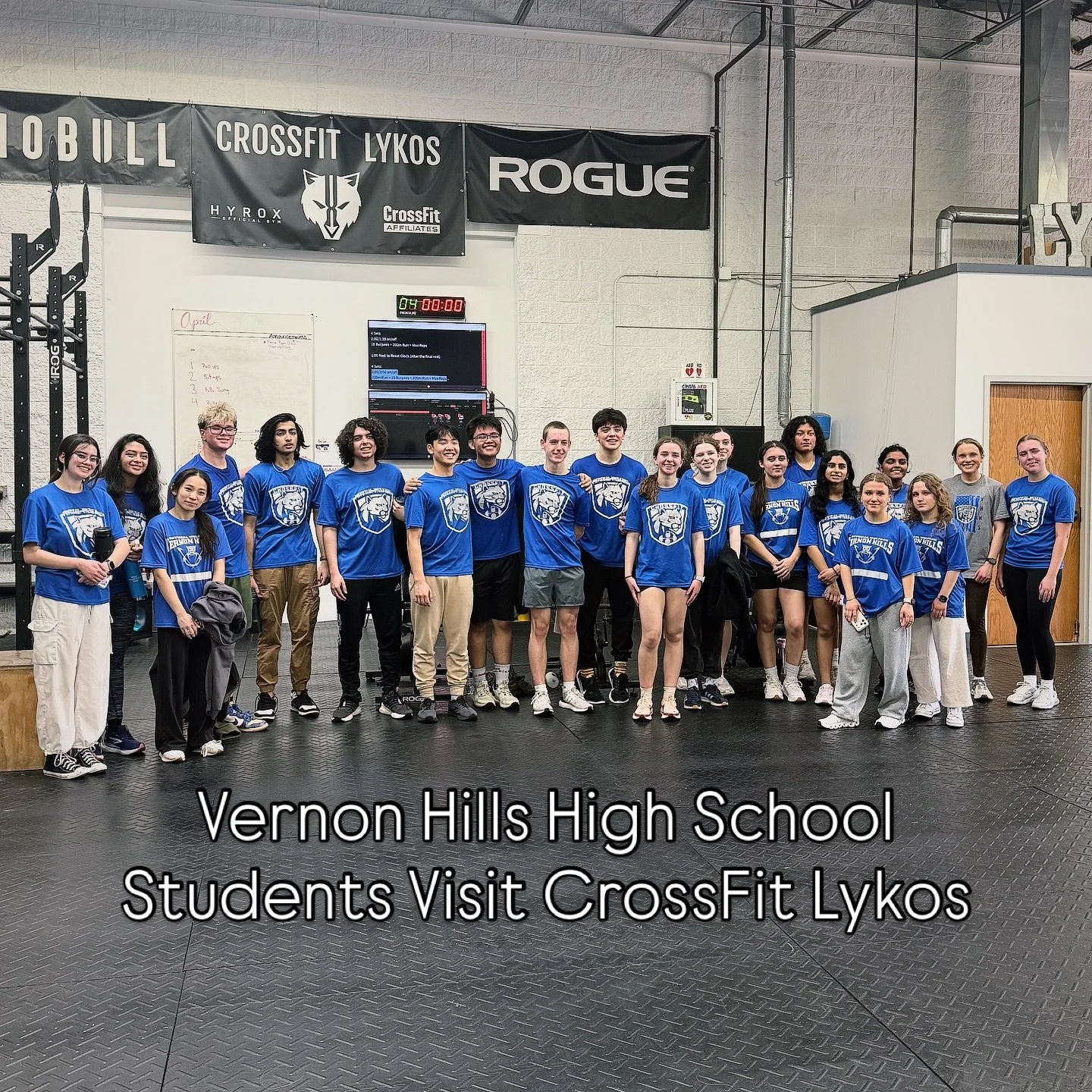 Thanks for coming to CrossFit Lykos and choosing hard work and fitness! We love seeing Vernon Hills High School offering a CrossFit program to their students&mdash;it&rsquo;s incredible to watch the next generation build strength, confidence, and dis