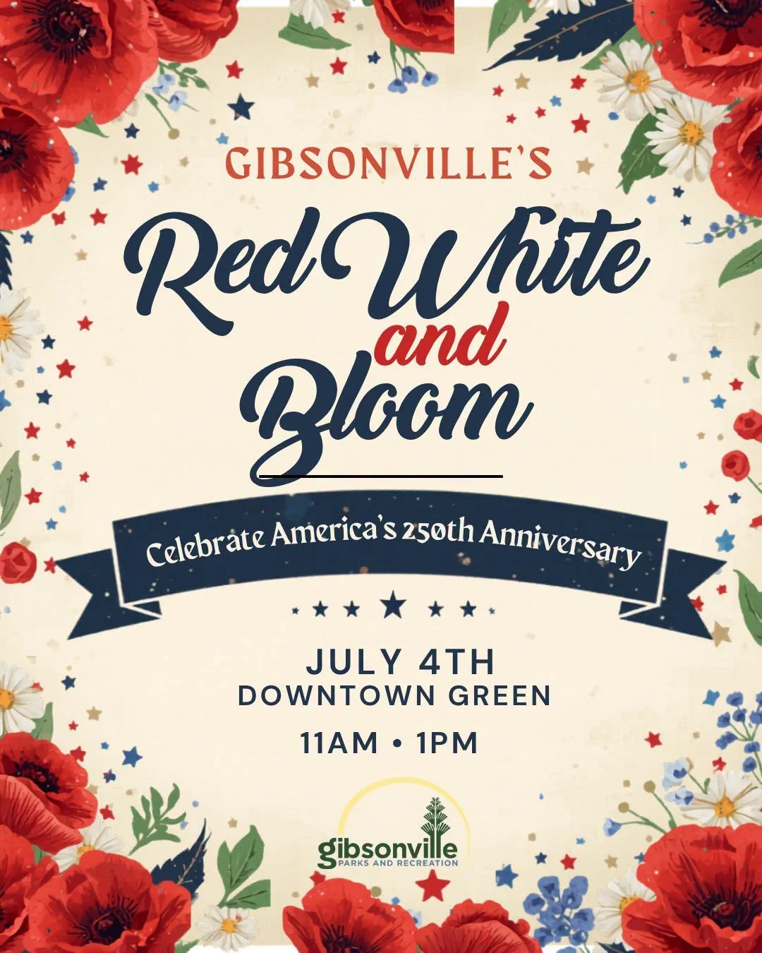 Red, white, and bloom - america’s 250th anniversary celebration