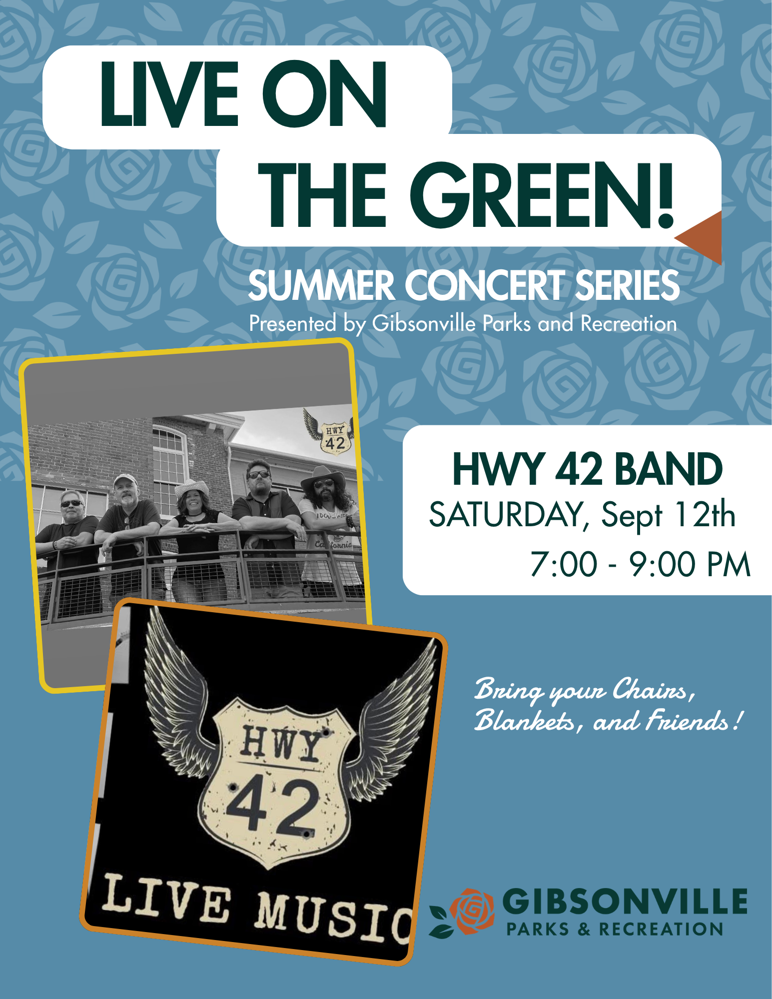 Live on the Green with HWY 42 Band 