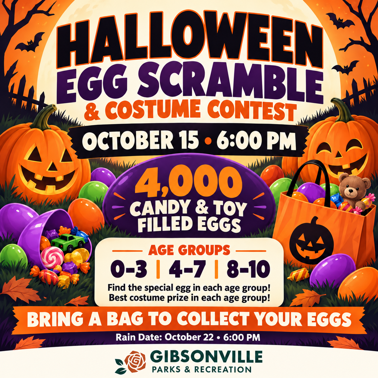 Halloween Egg Scramble and Costume Contest