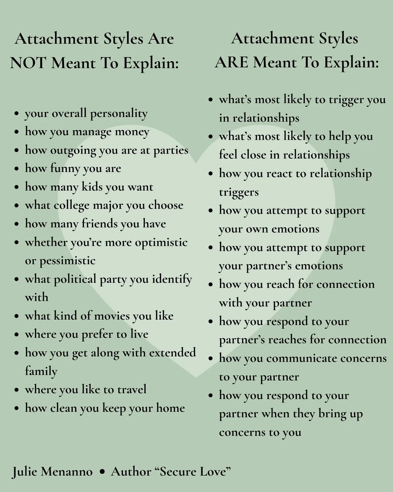 We often hear attachment styles used to explain everything from personality traits to how someone spends money, but that&rsquo;s not what attachment theory is about.

Your attachment style doesn&rsquo;t determine how tidy your home is or whether you 