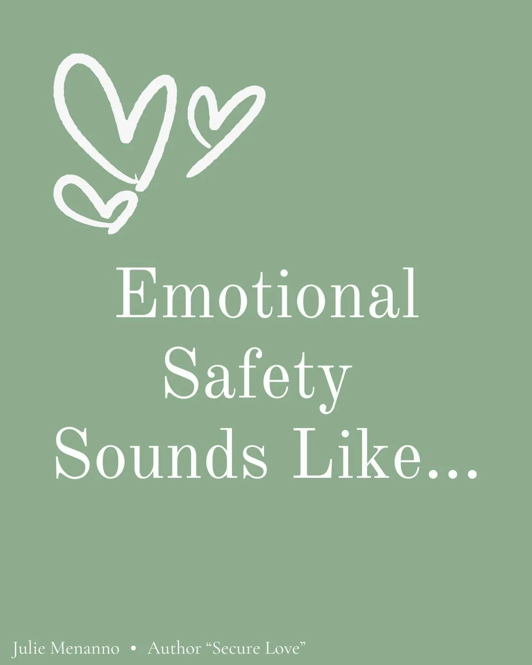 Underneath statements like these is a longing we all share:
to be understood, not corrected;
to be slowed down with, not rushed;
to have our fears held, not minimized.
And most of the time, when a partner says, &ldquo;I can&rsquo;t protect you from e