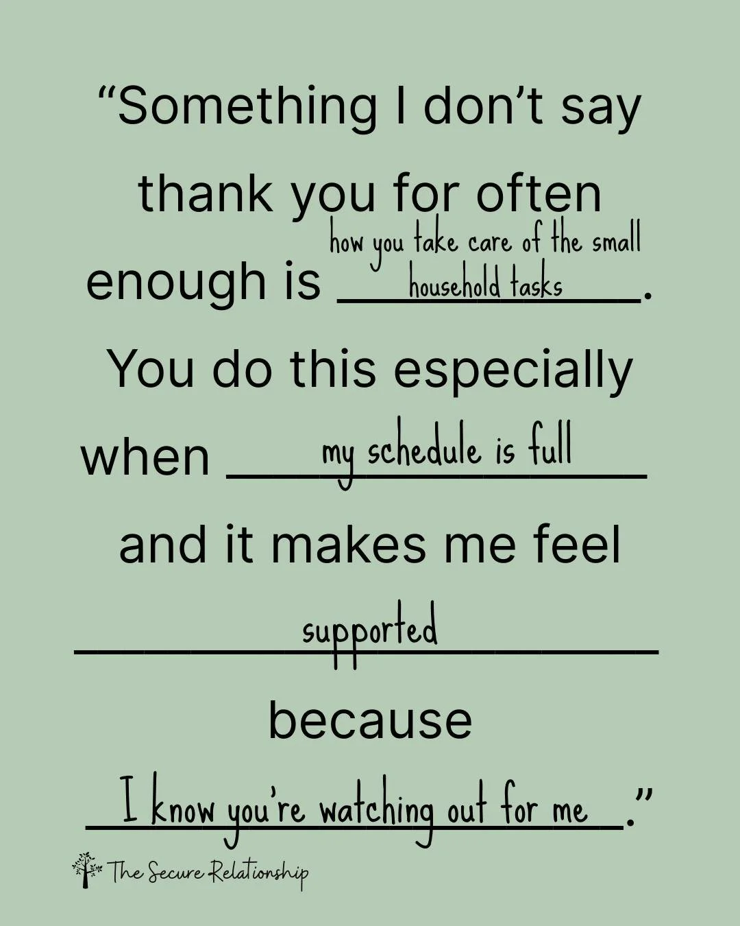 Screenshot the second page of this post and take a moment to fill it in. When you&rsquo;re ready, share your answers with your partner and see what comes up for both of you. If you feel comfortable, I&rsquo;d love to hear how the conversation goes. &