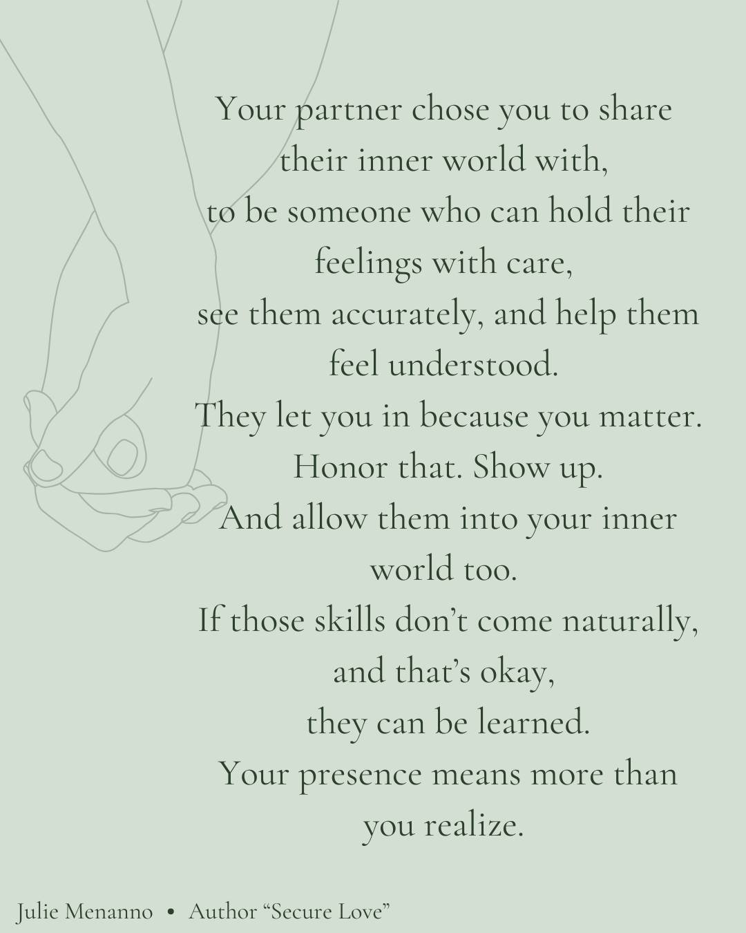 So many people underestimate how vulnerable it is to let someone into your inner world, especially if they grew up without models of emotional attunement or if their attachment wounds taught them that feelings weren&rsquo;t safe to share. So when a p