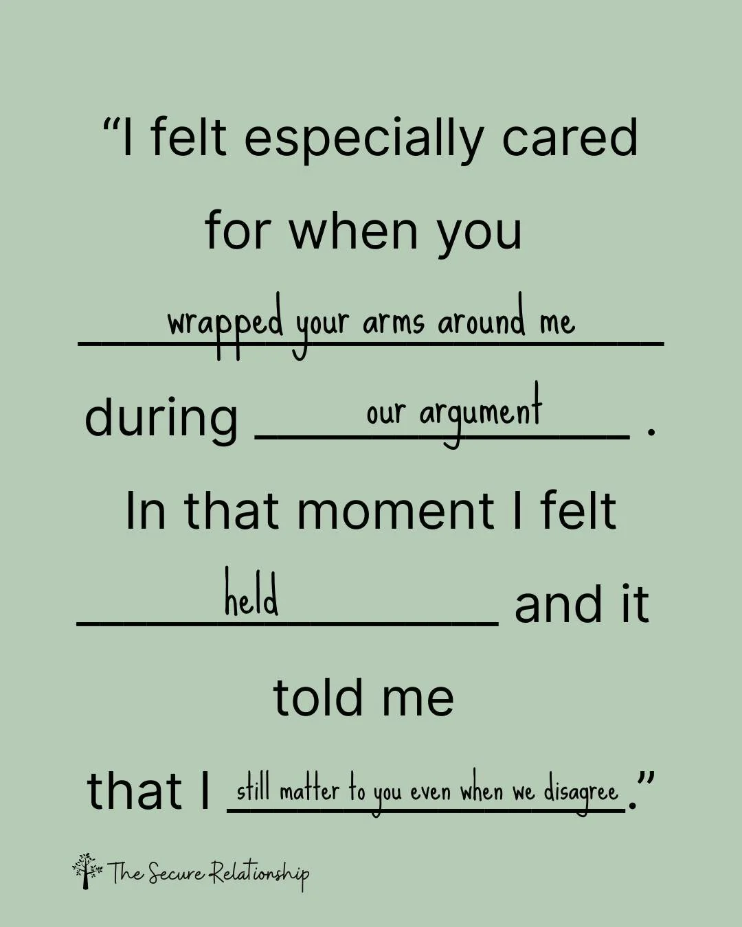 This kind of reflection does two powerful things at once. It reinforces what&rsquo;s already working, and it turns implicit needs into clear, loving information your partner can use again. That&rsquo;s how emotional safety becomes repeatable instead 