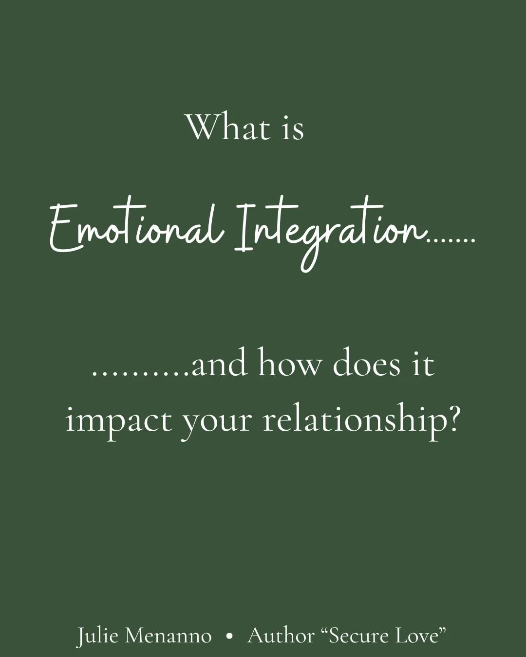 What Emotional Integration Really Means in Relationships