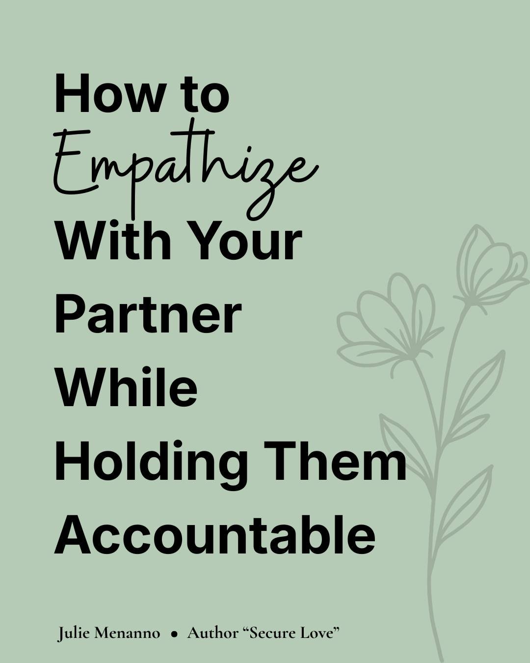 You can hold someone's humanity and your own limits at the same time. Understanding why your partner reacted the way they did, and being honest that the impact still isn't okay for you, are not in competition.