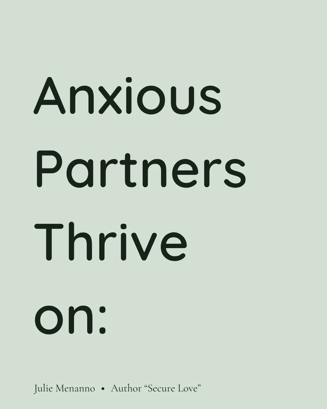 I&rsquo;ve said it so many times, but the small moments are not small in attachment. They&rsquo;re often where partners feel remembered, wanted, cared about, and emotionally safe.