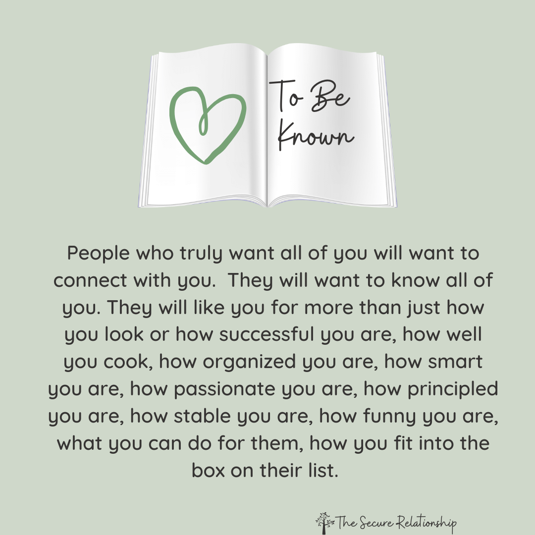 To Be Known: The Heart of Real Intimacy in Love