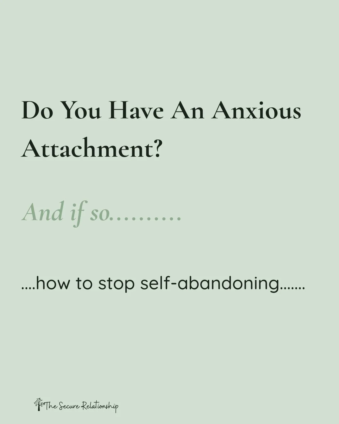 A secure relationship takes two&hellip;&hellip;..people who are willing to improve their relationship with their own emotions so they can feel better inside and show up as their best selves with each other. ❤️

#anxiousattachment #attachmenttheory #s