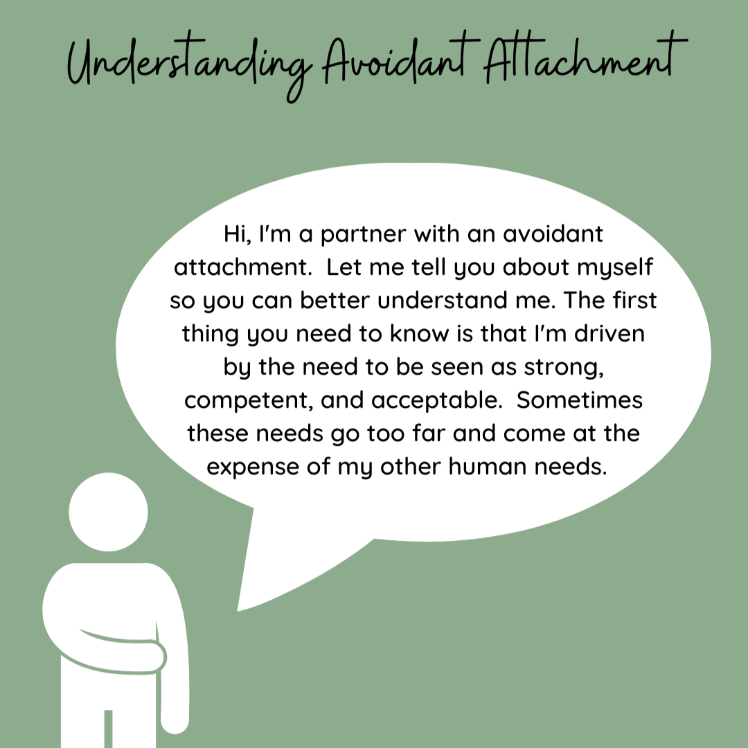 A promotional graphic for the Avoidant Attachment Workshop with Julie Menanno, a 3-hour live event on understanding and healing avoidant attachment in relationships.
