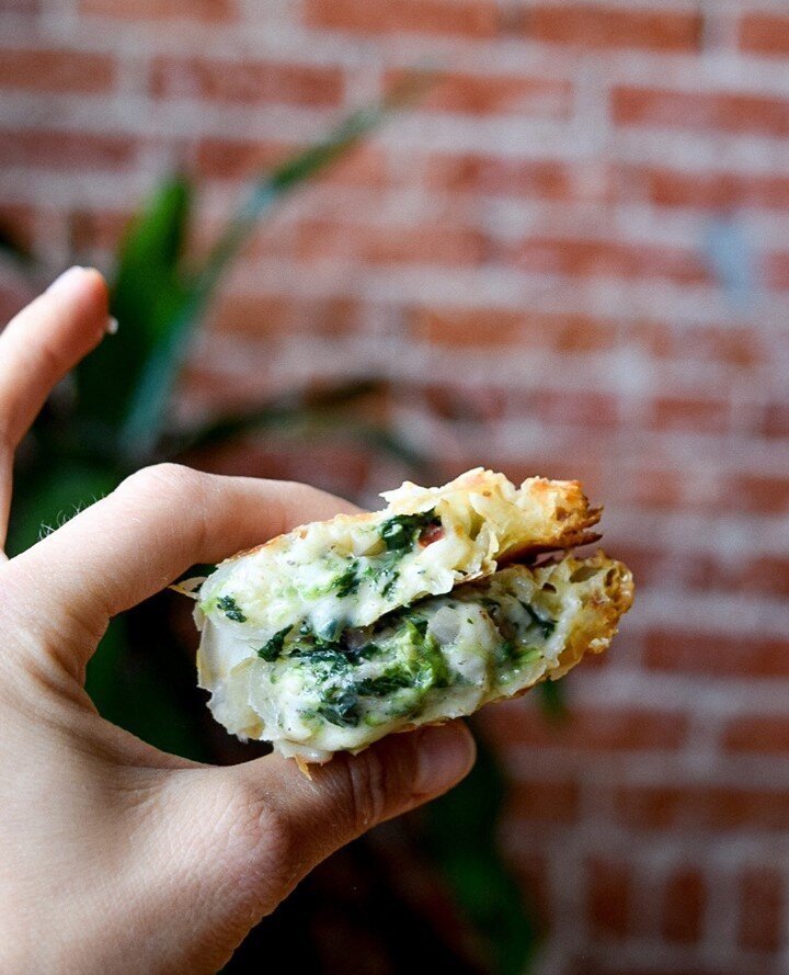 Our Spinach, Chicken and Cheese is a real show stopper.