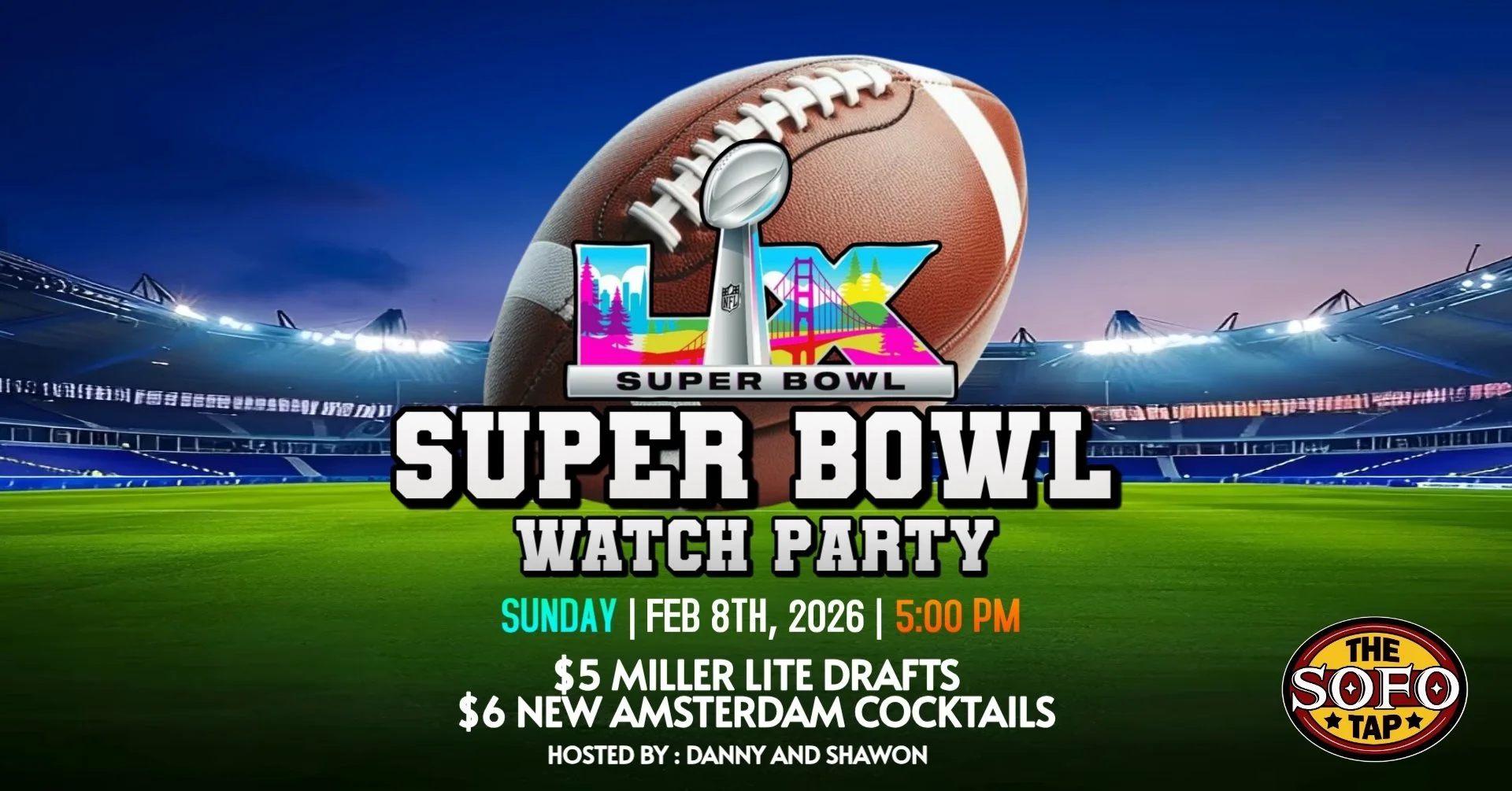 SUNDAY FEBRUARY 8TH • 5PM