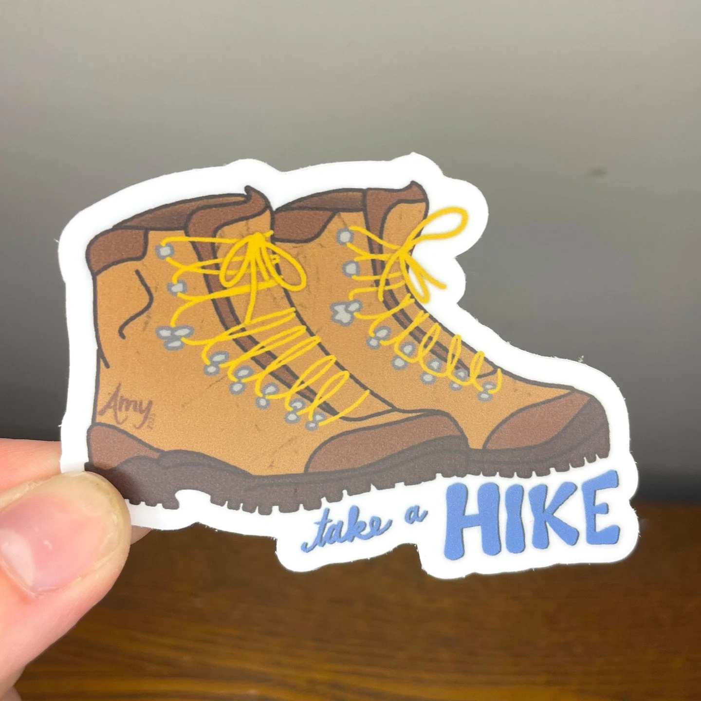 I&rsquo;ll have brand-new stickers at the Ironman this weekend!

Here&rsquo;s a first look at one of them: "Take a Hike" 🥾

#entrepreneur #shopsmall #shoplocal #hiking #adventure #outdoors #pastateparks #ig_pennsylvania #pennsylvania #stat
