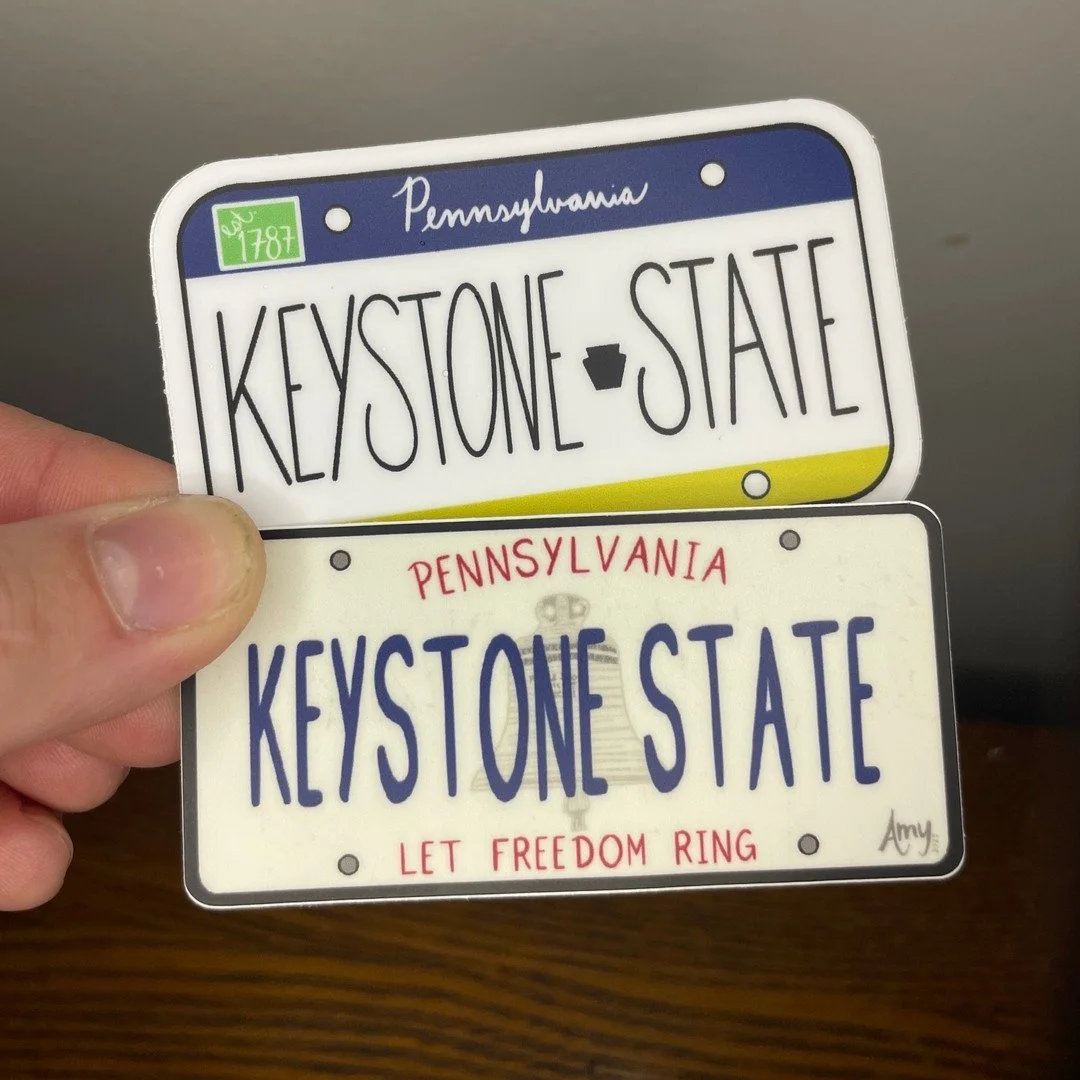A little upgrade to one of my favorites 👀

Introducing the updated Pennsylvania Keystone State license plate sticker for the Let Freedom Ring design.

These will be making their debut at the Ironman this weekend, starting Friday!

#keystonestate #PA