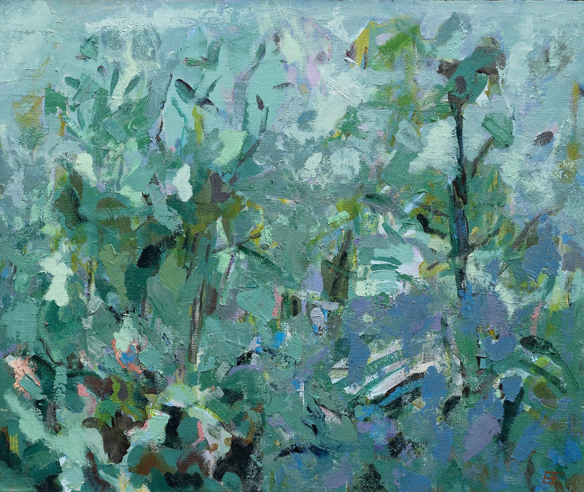 I min hage-55x60cm-Olje-2024