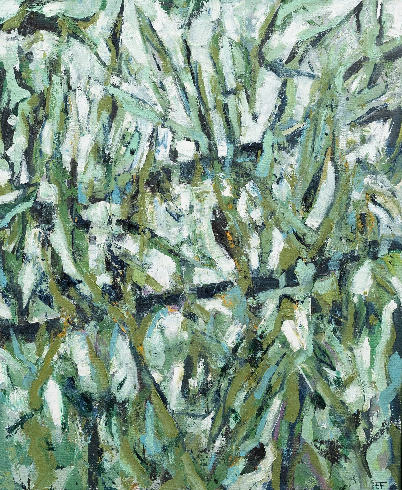 Rytmisk buskas(2)-60x50cm-Olje-2024