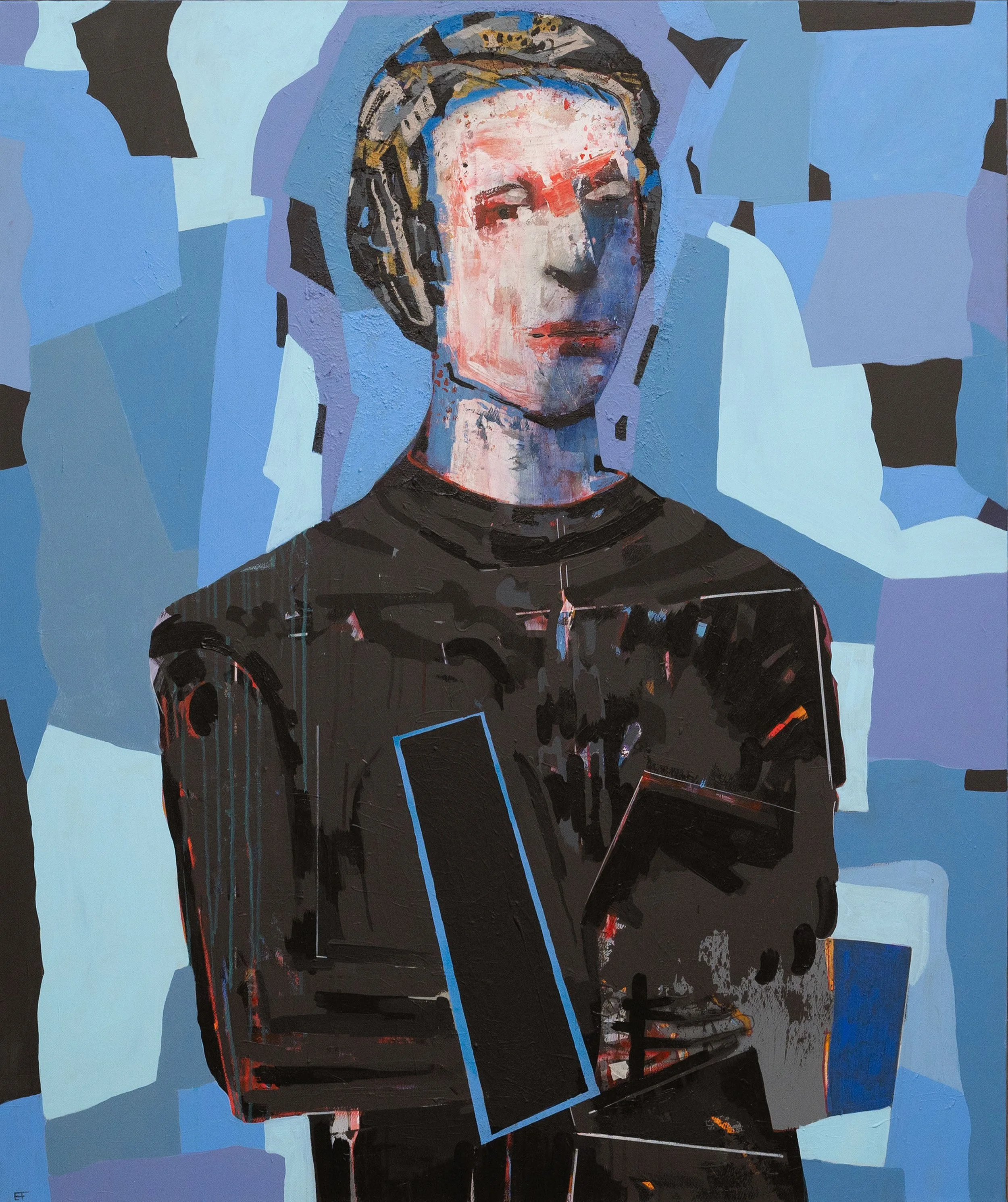 Hårfint - Akryl/Olje - 130x90cm