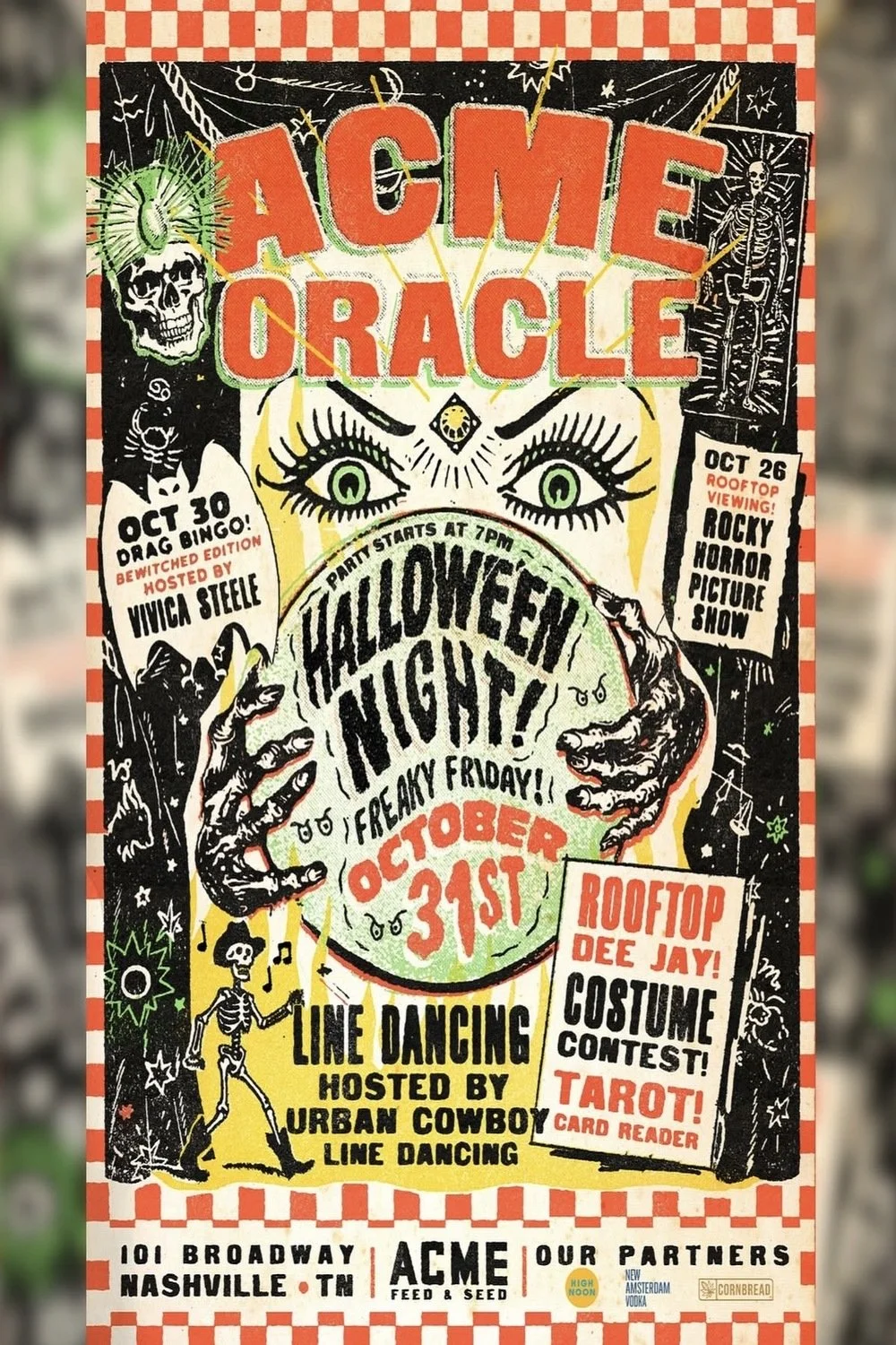 FREE HALLOWEEN Line Dance Lessons on Broadway | Acme Feed & Seed