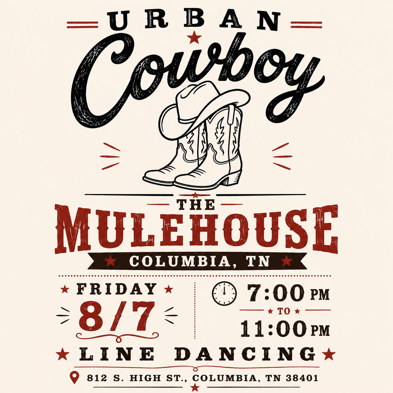 Line Dance Lessons In Columbia, TN | Country Dance Night At The Mulehouse