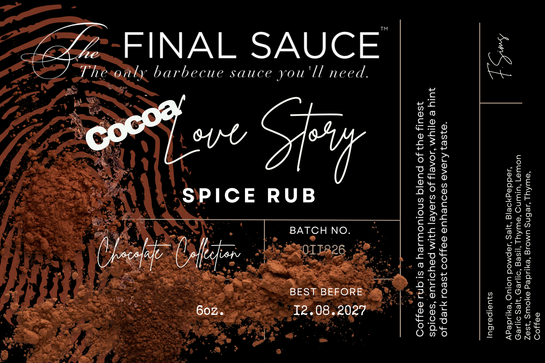 Cocoa Love Story Spice Rub