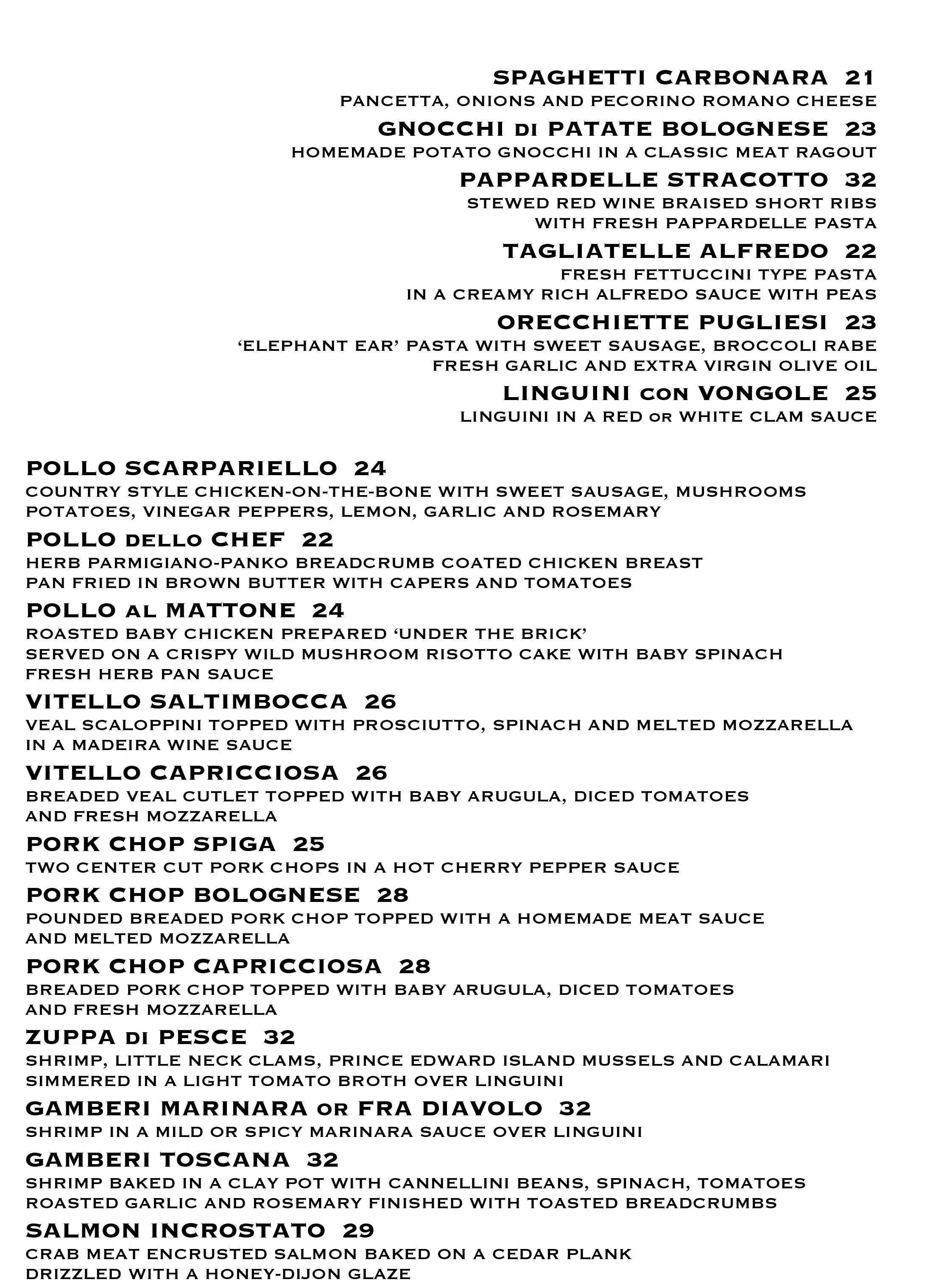 Spiga • Authentic Italian Cuisine • Totowa