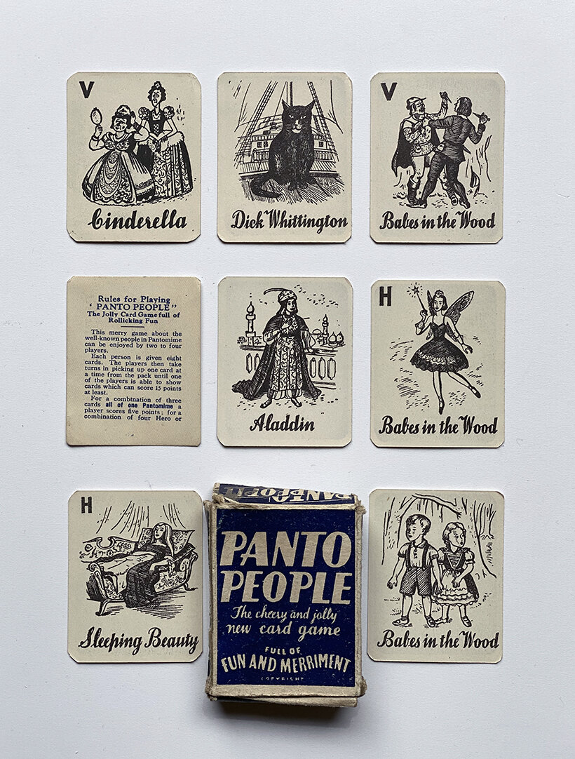 Panto People, match game similar to 'Happy Families', E. S. &amp; A, Robinson, England, 1930s.
