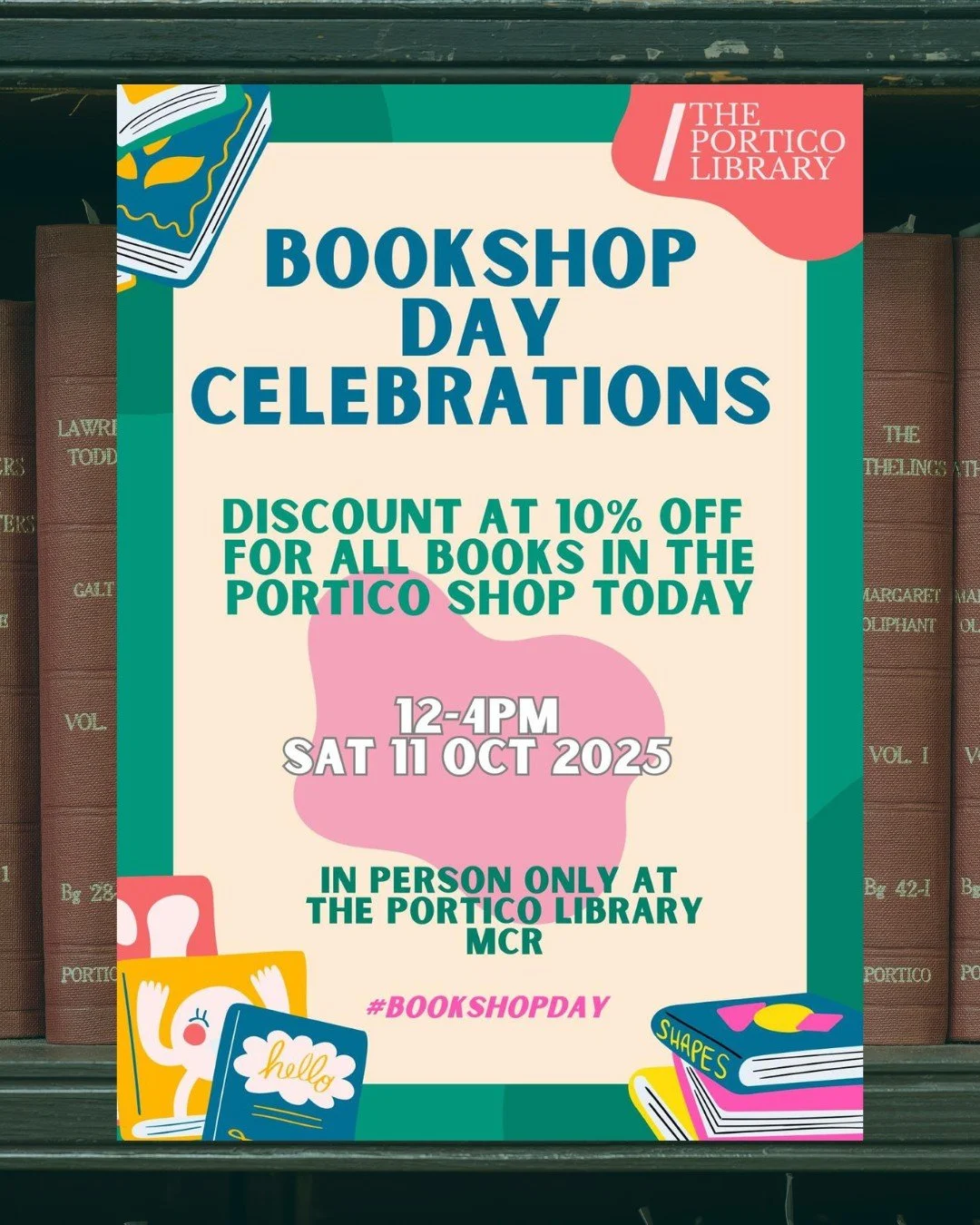In celebration of #BookShopDay, we'll be offering 10% off all books in The Portico shop today!

Perfect for those early Christmas presents, or just a treat for yourself!