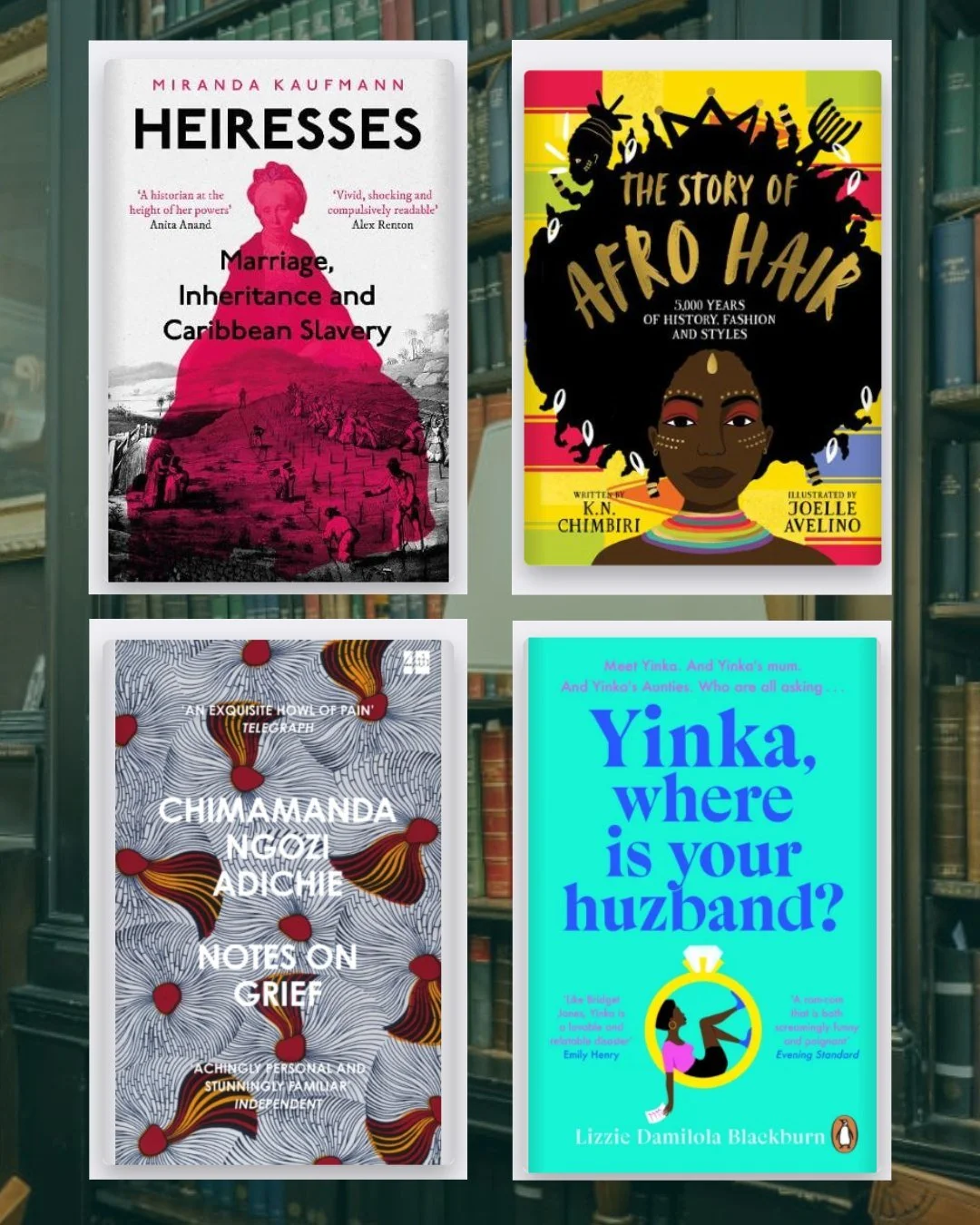 As our Black History Month programme continues, here are a few titles from our latest @bookshop_org_uk  list, which features an array of books recommended by people from the African diaspora at the Portico.

These books will also be on display in our