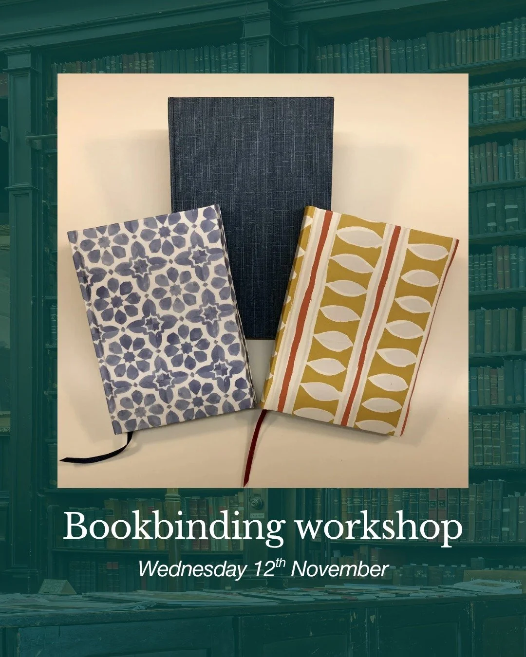 We've still got a few spots left for our next bookbinding workshop on Wednesday 12th November!

During the session, everyone will have the chance to make their own hardback book with a difference.

Supplied in the form of a flat sheet, once bound, it