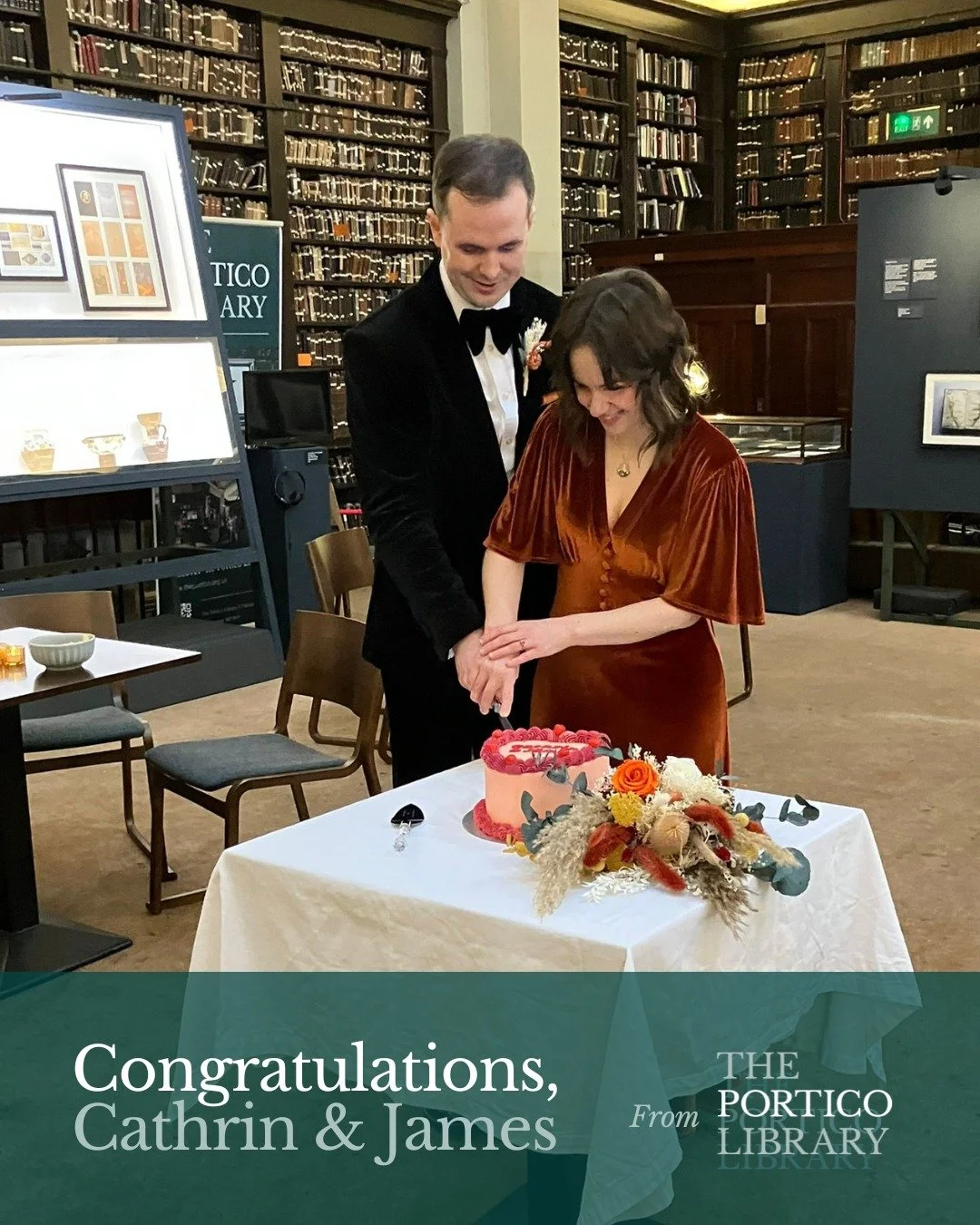 We were recently lucky enough to host the small, intimate wedding of Cathrin &amp; James. 

With a lovely autumnal colour scheme, they said their wedding vows in front of 14 members of their immediate families, with Cathrin&rsquo;s family having flow