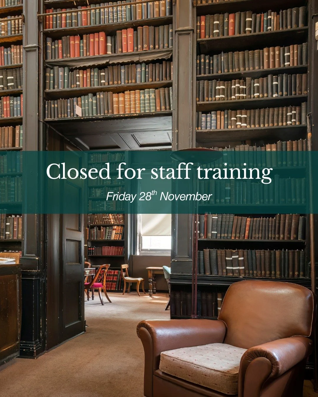 Just a note to say The Portico will be closed tomorrow for staff training. 

We apologise for any inconvenience!