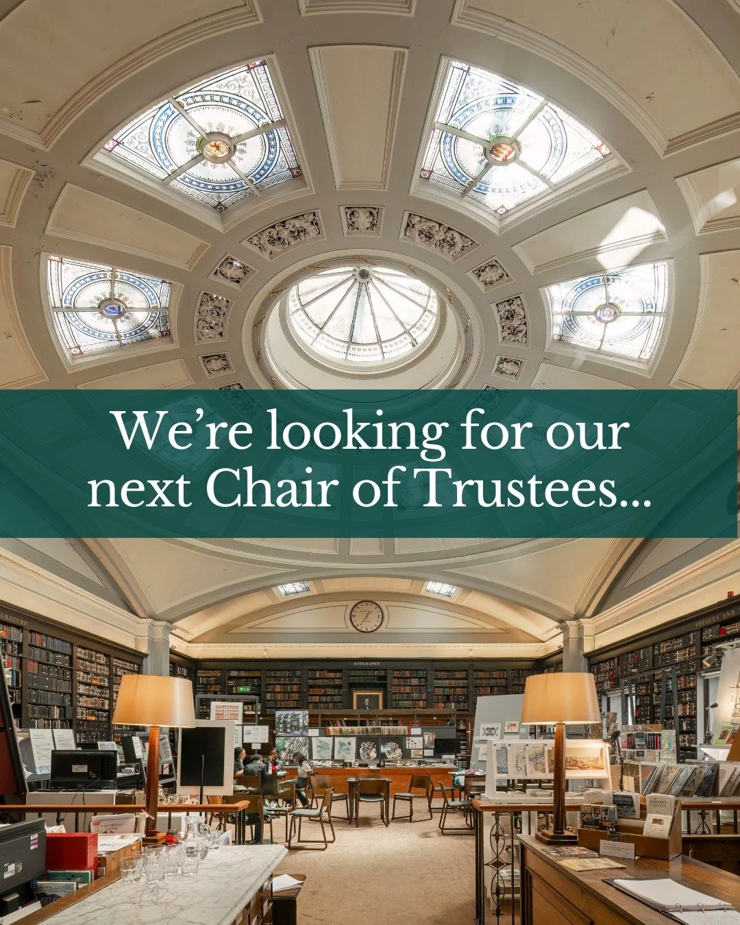 As we head into one of the most exciting periods in our library's history, The Portico is seeking a new Chair of Trustees to help lead our exciting plans for the future. 

This is a voluntary position requiring around 3&ndash;4 days per month, includ