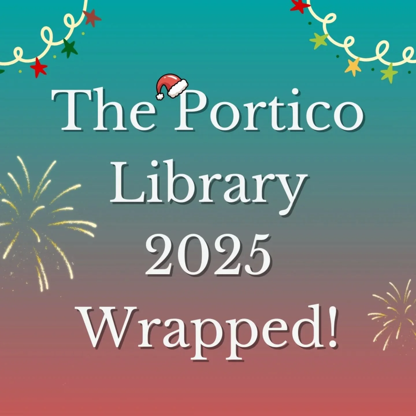 The Portico Library 2025 Wrapped!

We have welcomed 21,000 visitors.

We hosted 83 public events this year with 2312 people coming to them.

We took part in #MotherTongueDay and Festival of Libraries with @mcrcityoflit, #BlackHistoryMonth with staff 
