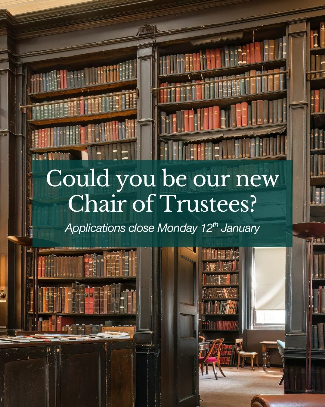 As we prepare for one of the most exciting and historic periods in The Portico's story, we are seeking a new Chair of Trustees to help lead and shape our plans for the future.

This is a voluntary position requiring around 3&ndash;4 days per month, i