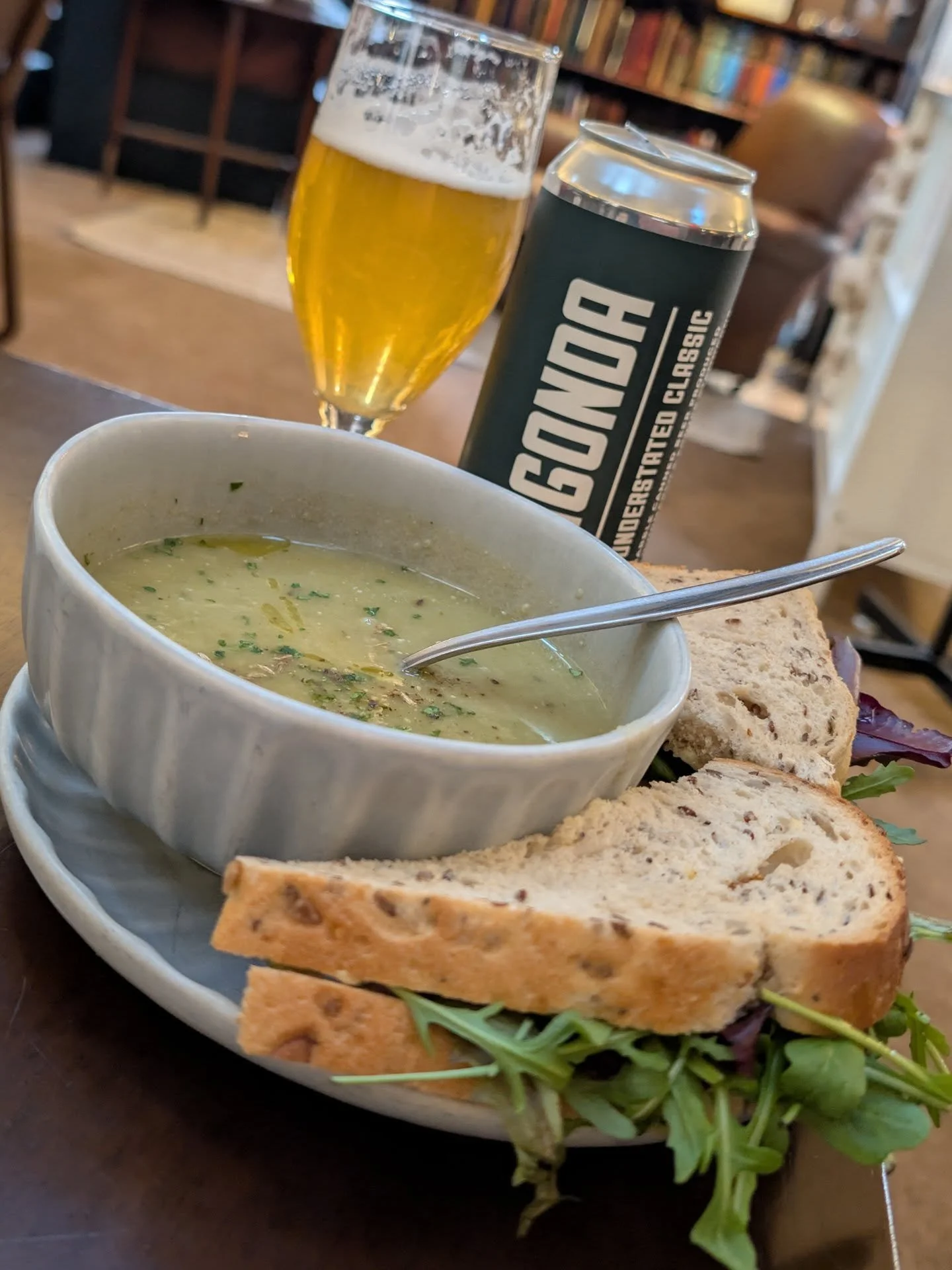 Fancy a bite to eat in one of Manchester's oldest lunch spots?

Whether it's a classic soup and sandwich, piping hot pot of coffee, a hearty toastie on @holy_grain_sourdough or a crisp @marblebrewers IPA, we've got you covered!
