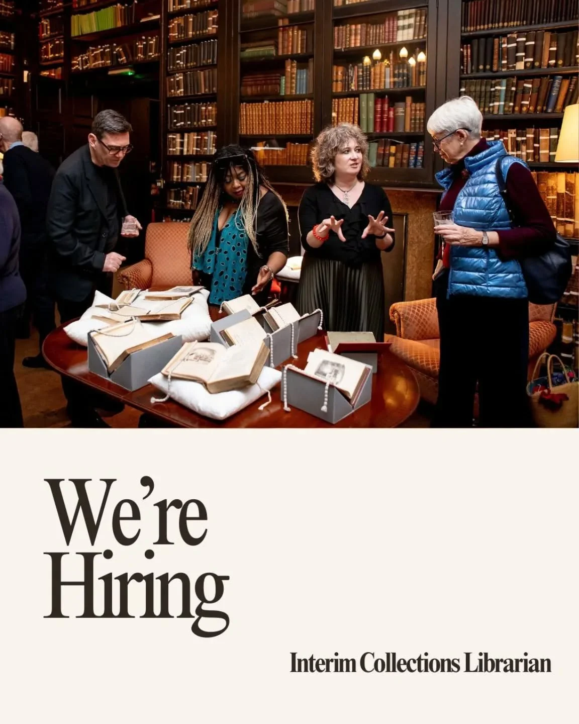 📚 We&rsquo;re hiring
 
Passionate about connecting historic books and archives with communities, readers and researchers?
 
The Portico Library is seeking an Interim Collections Librarian to help care for and share our nationally significant collect